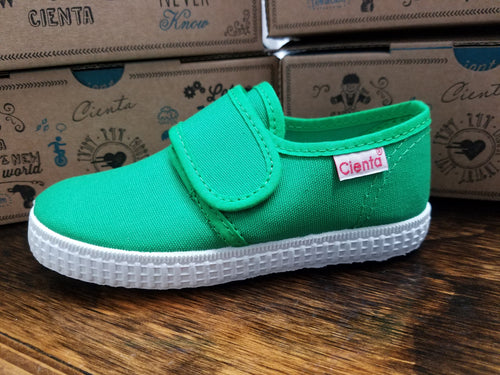 Slip on sneaker fuchsia for girls - Quality 100% cotton shoes - Cienta Shoes  Australia